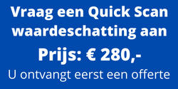 Quick Scan waardeschatting website